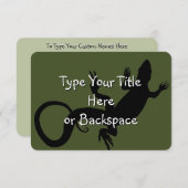 Invitations Lizard Art Reptile personnalisé RSVP (Devant / Derrière)