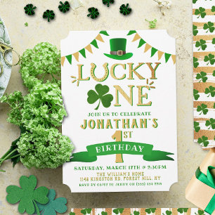 Invitations Lucky One 1er anniversaire