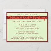 Invitations lumineuses de partie de biscuit de (Dos)