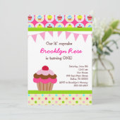 Invitations lumineuses de petit gâteau - première (Debout devant)