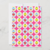 Invitations lumineuses de petit gâteau - première (Dos)