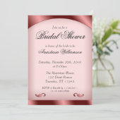 Invitations Luscious Rose Bridal Douche (Debout devant)