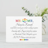 Invitations - M. & M. Wedding Invitation (Debout devant)