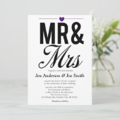 Invitations M. & Mme | MARIAGE (Debout devant)
