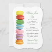 Invitations Macarons (Devant)