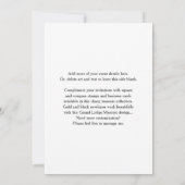 Invitations maçonniques Grand Lodge | Purple et or (Dos)