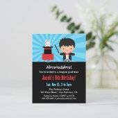 Invitations Magicien Kids Magic Birthday Party (Debout devant)