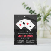 Invitations magiques de partie de cartes de jeu (Debout devant)