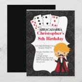 Invitations magiques mignonnes de fête (Devant / Derrière)