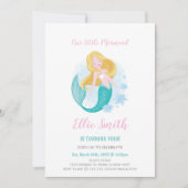 Invitations magiques sous la mer pour les filles (Devant)