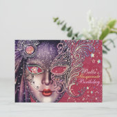 Invitations magnifiques de la fête Masquerade (Debout devant)