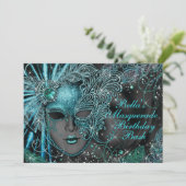 Invitations magnifiques de la fête Masquerade (Debout devant)