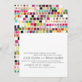 Invitations | MARIAGE | Bazar couleur (Devant / Derrière)