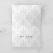 Invitations Mariage damassé Black Et Gold (Intérieur)