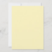 Invitations Mariage damassé Jaune Monogramme M (Dos)