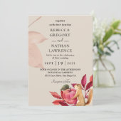 Invitations mariage de automne vintage (Debout devant)