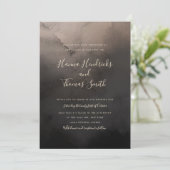 Invitations mariage en encre noire (Debout devant)