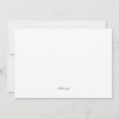 Invitations Mariage Fleur Été Chaud (Dos)