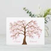 Invitations Mariage Sakura Cherry Blossom Tree (Debout devant)