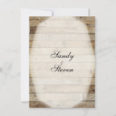 Invitations mariages campagnards (Dos)