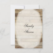 Invitations mariages campagnards (Dos)