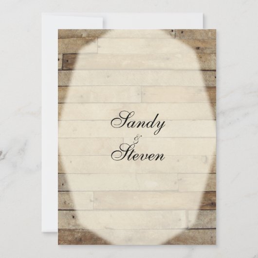 Invitations mariages campagnards (Dos)