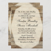 Invitations mariages campagnards (Devant / Derrière)