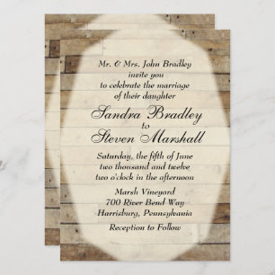 Invitations mariages campagnards