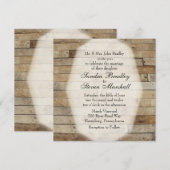 Invitations mariages campagnards (Devant / Derrière)