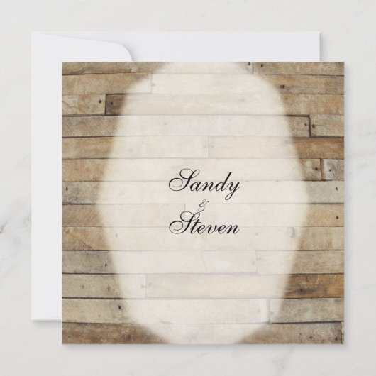 Invitations mariages campagnards (Dos)