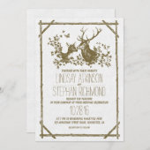 Invitations mariages campagnards rustiques avec ce (Devant / Derrière)