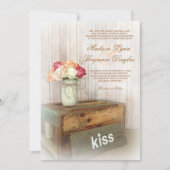 Invitations Mariages campagnards rustiques de Maso (Devant)