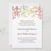 Invitations mariages de automne (Devant)