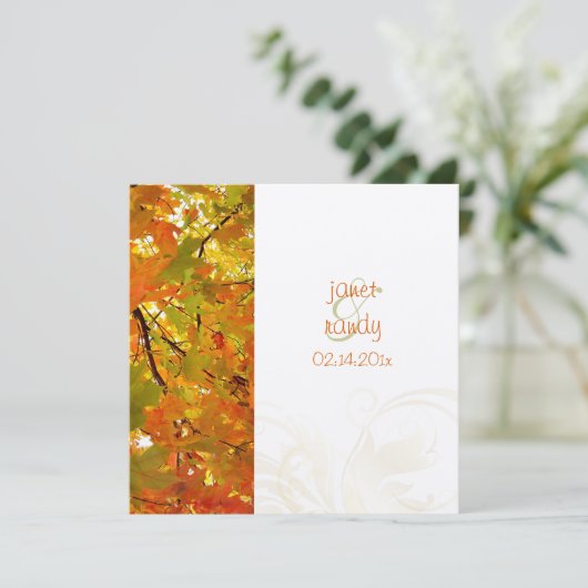 Invitations Mariages de automne (Debout devant)