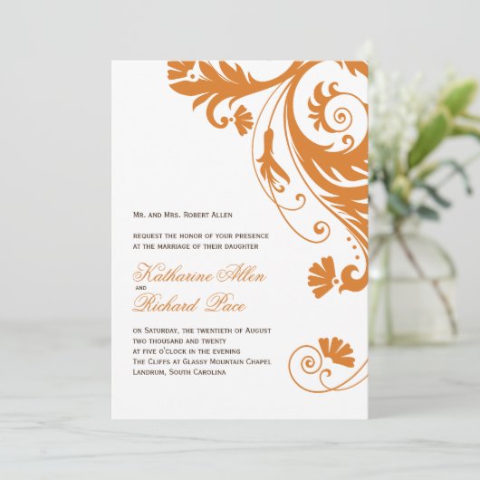 Invitations Mariages de automne (Debout devant)