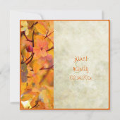 Invitations Mariages de automne (Devant)