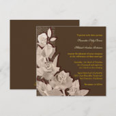 Invitations Mariages de automne Brown d'automne (Devant / Derrière)