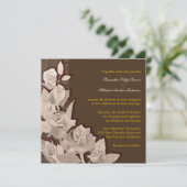Invitations Mariages de automne Brown d'automne (Debout devant)