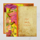 Invitations Mariages de automne Rainbow (Devant / Derrière)