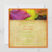 Invitations Mariages de automne Rainbow (Dos)