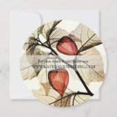 Invitations Mariages de automne Retro Vinyl Record (Dos)