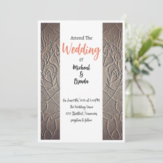 Invitations Mariages de sable (Debout devant)