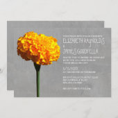 Invitations Marigold Wedding (Devant / Derrière)