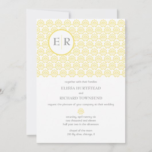 Invitations Marigold Wedding (Devant)