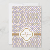 Invitations Marocaines Marocaines Claires Purple G (Dos)