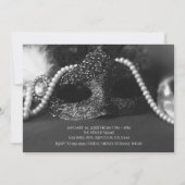 Invitations Mascarade noir & blanc Mascarade & per (Dos)