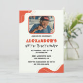 Invitations masculines 95e anniversaire Modern Pho (Debout devant)