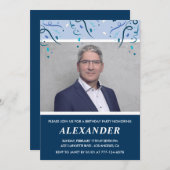 Invitations masculines à 50e anniversaire Photo Na (Devant / Derrière)