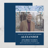 Invitations masculines à 80e anniversaire Photo Na (Devant / Derrière)