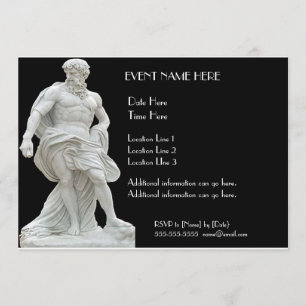 Invitations masculines de statue